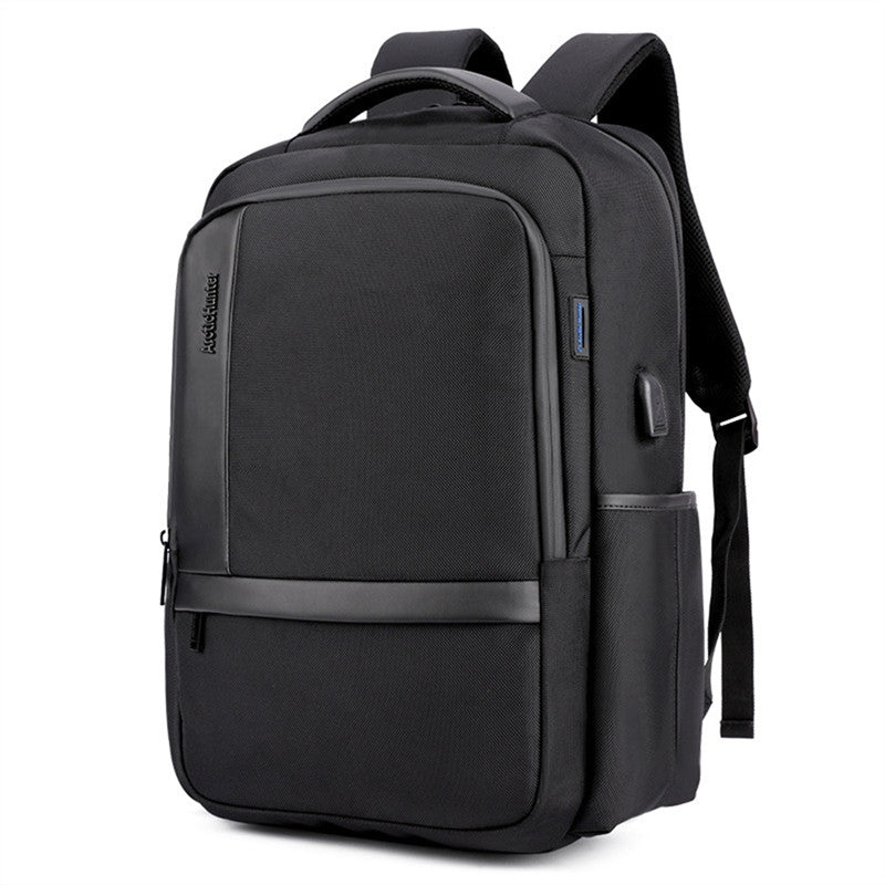 Men's Business Charging Backpack  Waterproof Satchel Bag Large Capacity Laptop Backpack with USB Charging Port