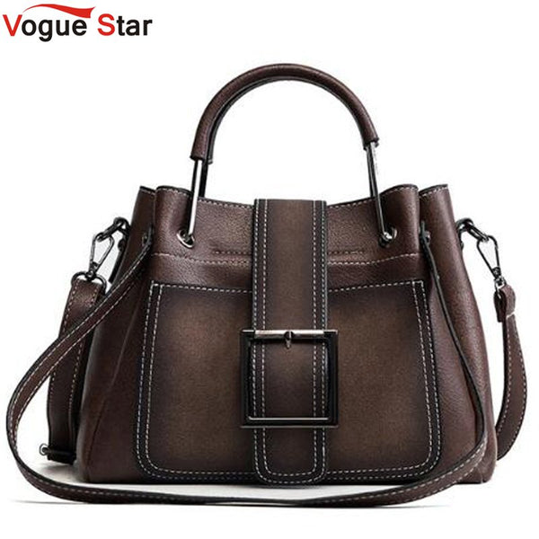 Brand Women Handbag Ladies Soft Pu Leather Bag Pin Type Women Solid Fashion Shoulder Bags Metal Hand